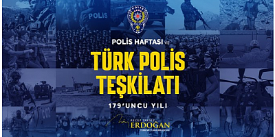 Cumhurbaşkanı Erdoğan'dan Türk Polis Teşkilatı mesajı