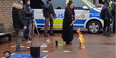 İsveç'in başkenti Stockholm'de bir kez daha Kur'an-ı Kerim yakıldı! 