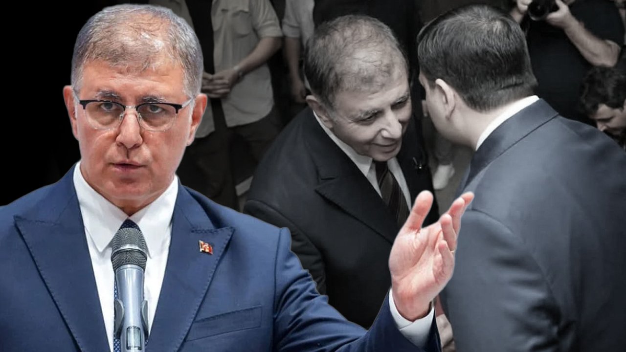 Başkan Cemil Tugay, AK Partili Eyyüp Kadir İnan'ı kapıda karşıladı