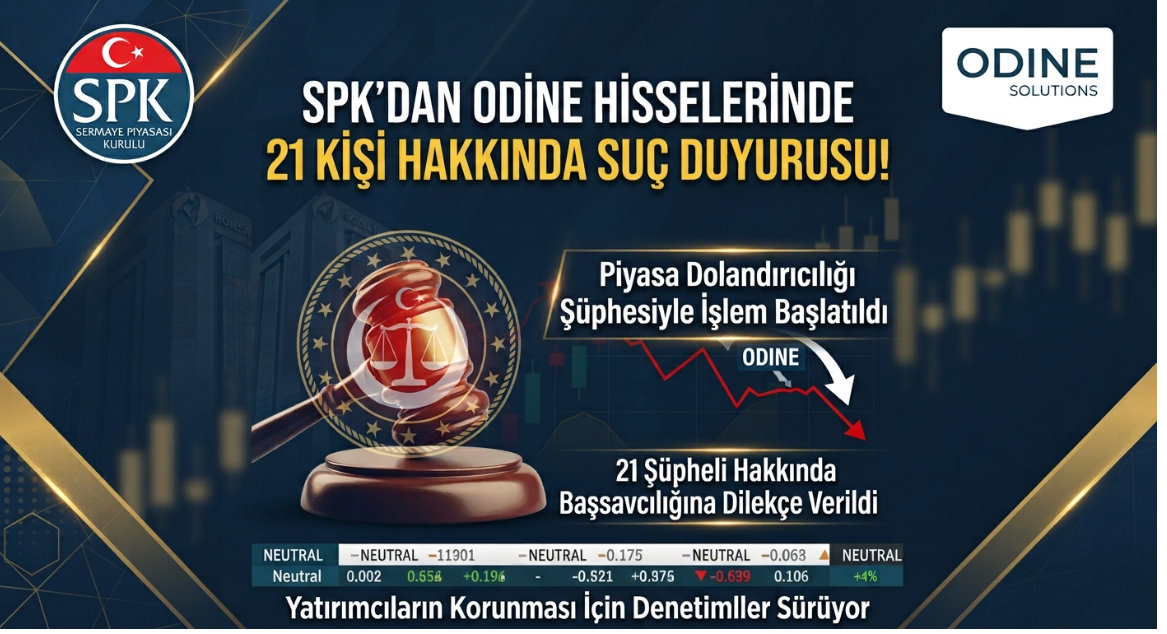 SPK’dan ODINE hisselerinde 21 kişi hakkında suç duyurusu