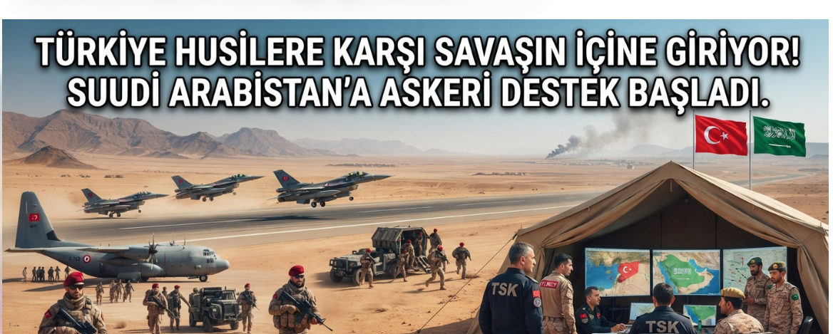 Türkiye Husilere Karşı Savaşın İçine Giriyor! Suudi Arabistan'a Askeri Destek Başladı