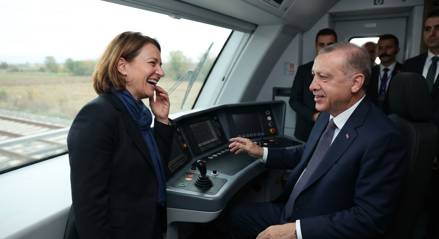 Erdoğan ile AB Komiseri Kos Arasında Hızlı Trende Gülümseten Diyalog
