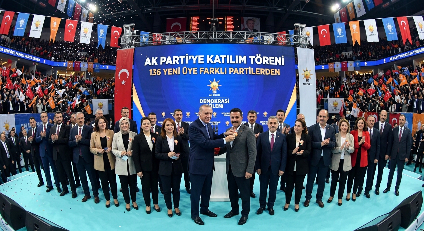 Farklı Partilerden 136 Kişi AK Parti’ye Katıldı