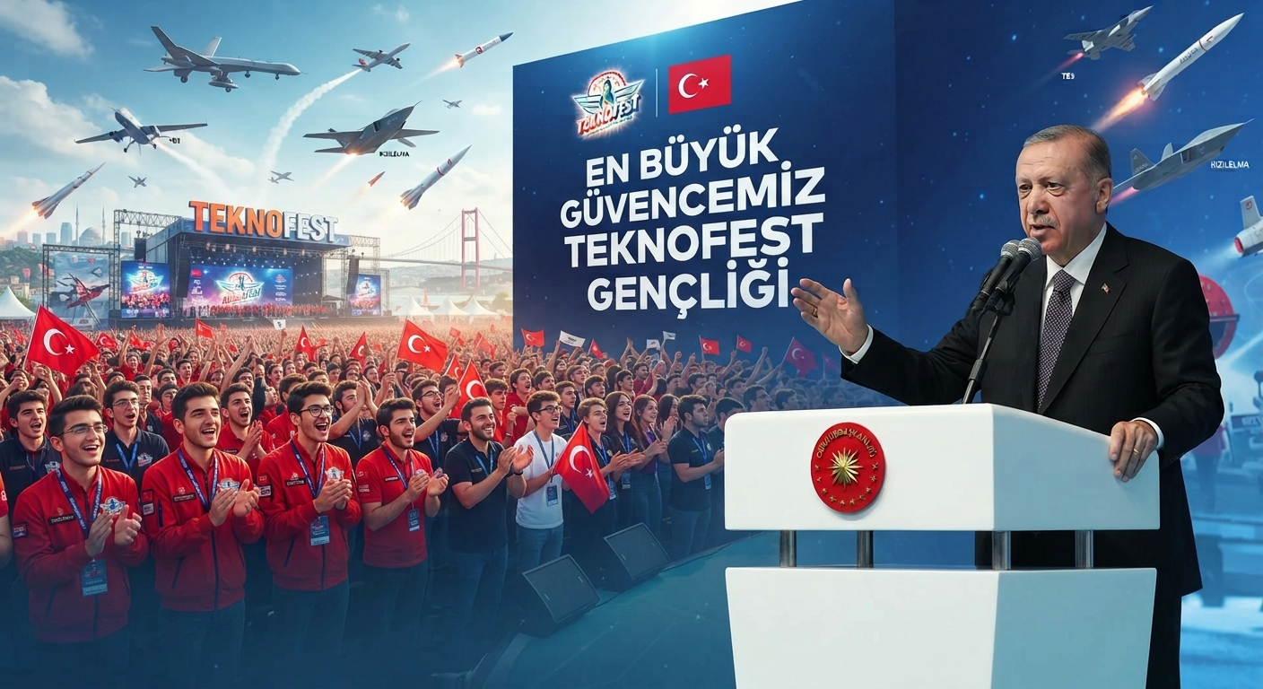 Cumhurbaşkanı Erdoğan’dan Dikkat Çeken Mesaj: En Büyük Güvencemiz TEKNOFEST Gençliği