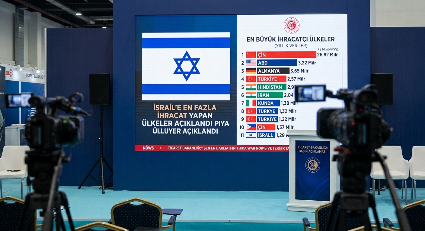 İsrail’e En Fazla İhracat Yapan Ülkeler Açıklandı