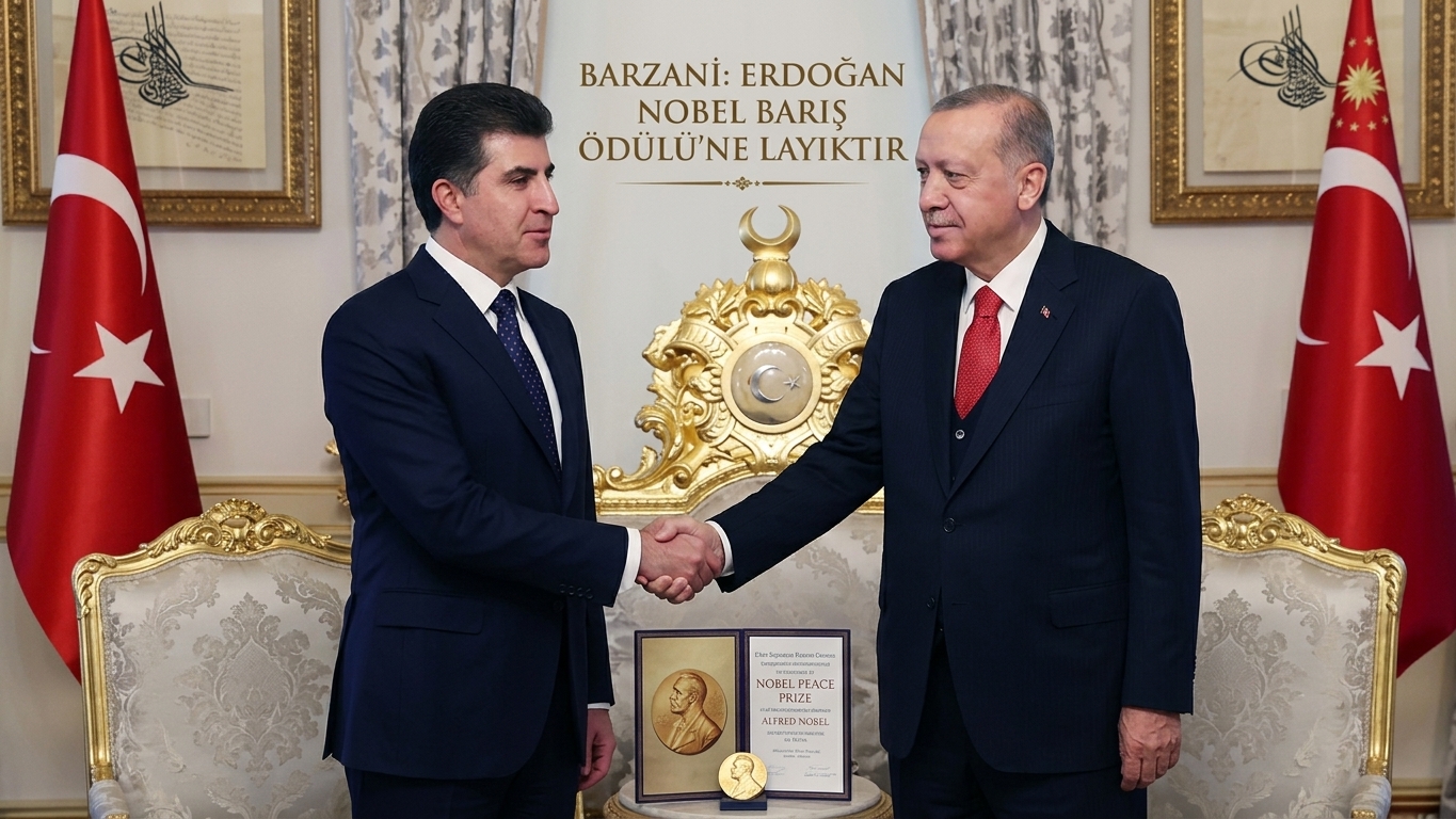 Barzani’den Cumhurbaşkanı Erdoğan’a Nobel Barış Ödülü çıkışı