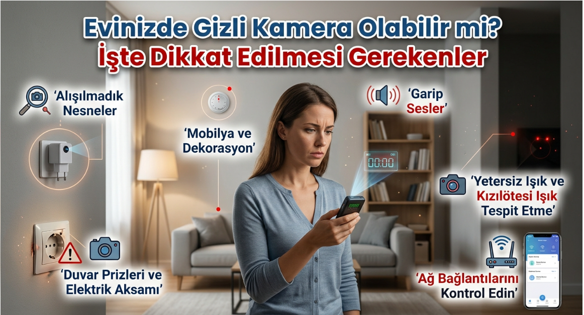 Evinizde Gizli Kamera Olabilir mi? İşte Dikkat Edilmesi Gerekenler