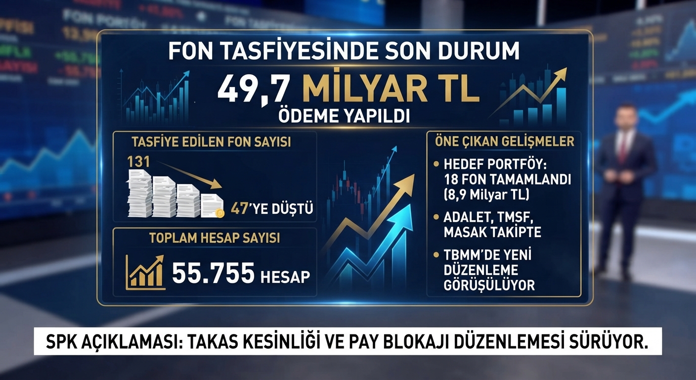 Fon Tasfiyesinde 49,7 Milyar TL Ödeme Yapıldı
