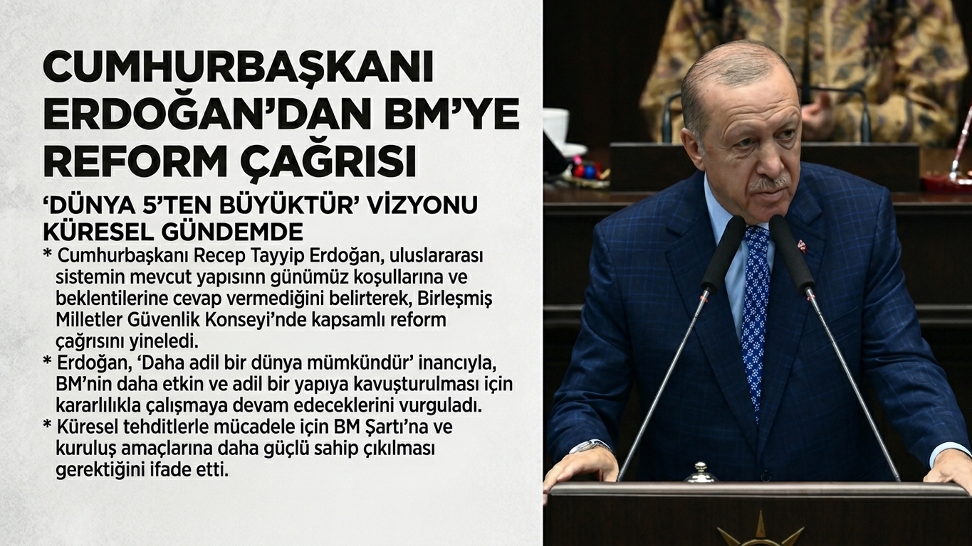 Cumhurbaşkanı Erdoğan’dan BM’ye Reform Çağrısı