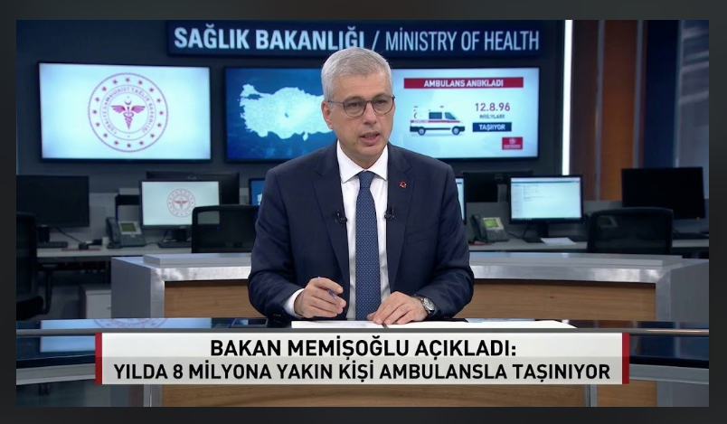 Bakan Memişoğlu Açıkladı: Yılda 8 Milyona Yakın Kişi Ambulansla Taşınıyor