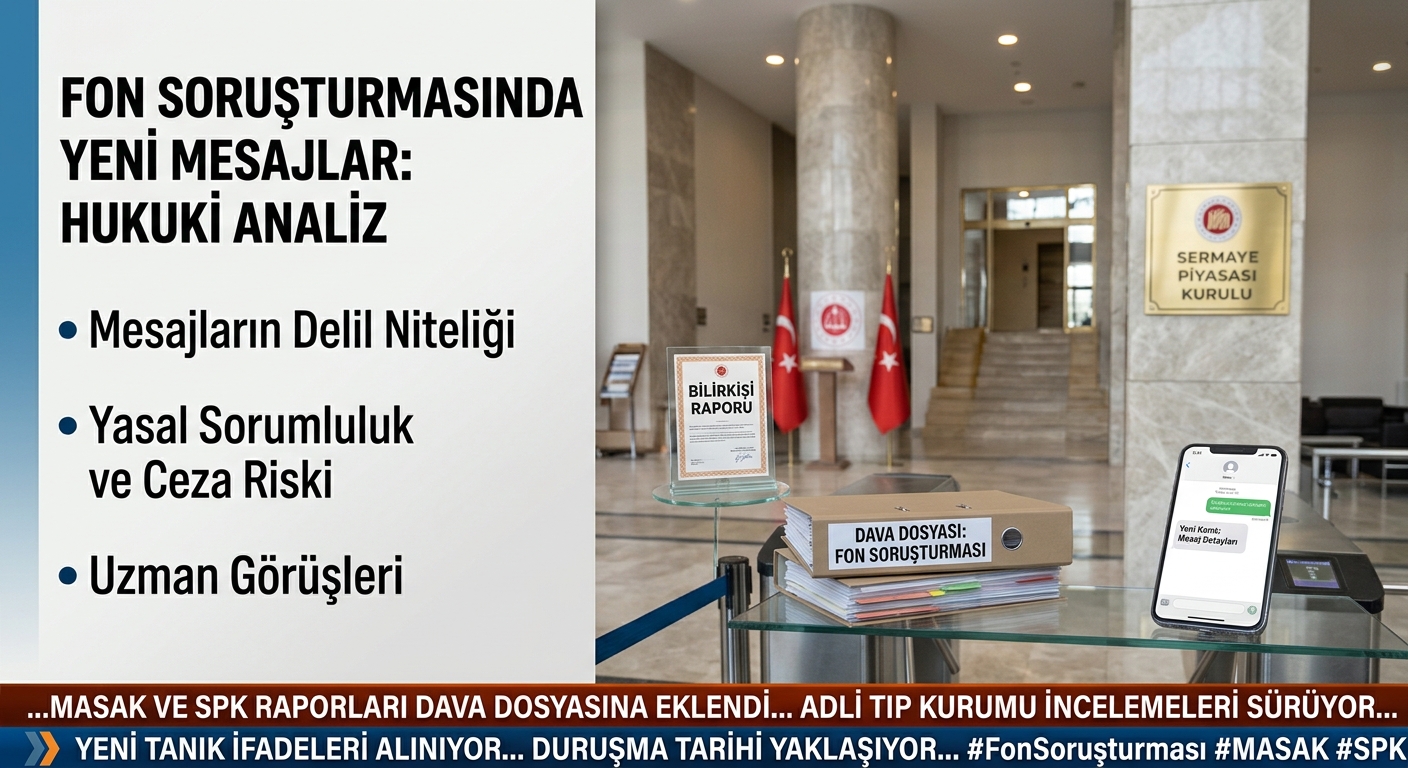 Fon Soruşturmasında Yeni Mesaj: Gönüllü İade Hukuki Sorumluluğu Kaldırmıyor
