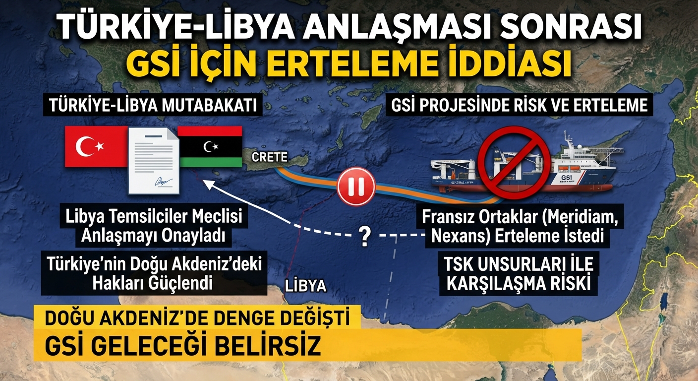 Türkiye-Libya Anlaşması Sonrası GSI İçin Erteleme İddiası