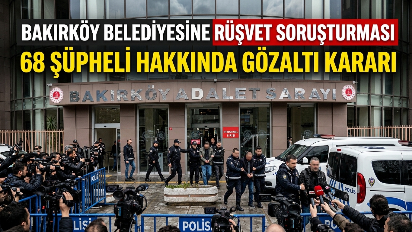 Bakırköy Belediyesine Rüşvet Soruşturması: 68 Şüpheli Hakkında Gözaltı Kararı