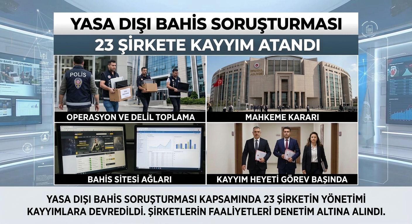 Yasa Dışı Bahis Soruşturmasında 23 Şirkete Kayyım Atandı