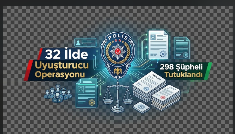 32 İlde Uyuşturucu Operasyonu: 298 Şüpheli Tutuklandı