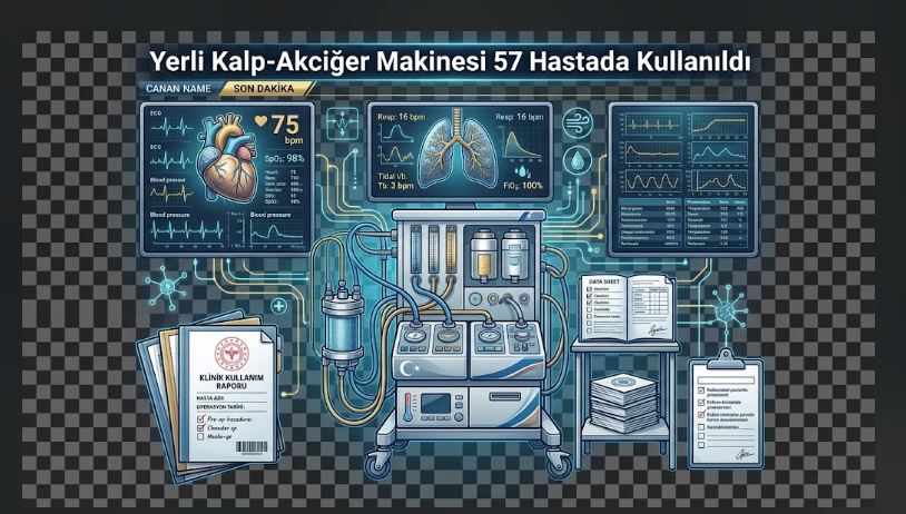 Yerli Kalp-Akciğer Makinesi 57 Hastada Kullanıldı