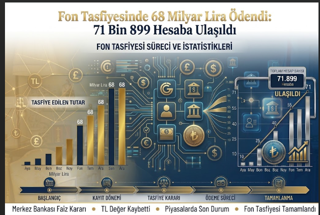 Fon Tasfiyesinde 68 Milyar Lira Ödendi: 71 Bin 899 Hesaba Ulaşıldı