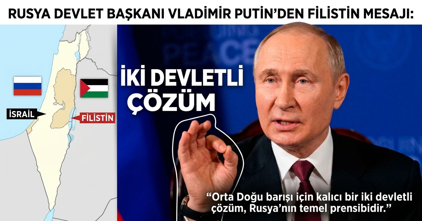 Rusya Devlet Başkanı Vladimir Putin’den Filistin Mesajı: İki Devletli Çözüm