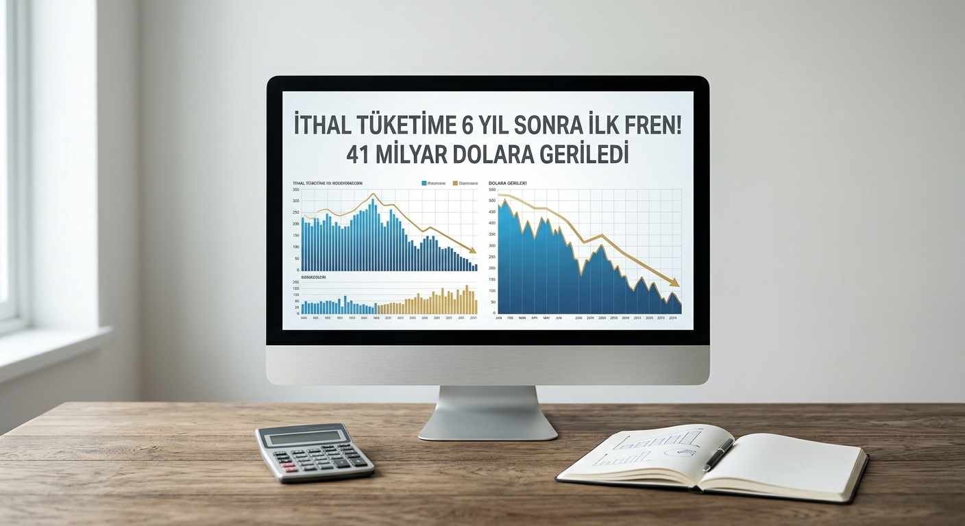İthal Tüketime 6 Yıl Sonra İlk Fren! 41 Milyar Dolara Geriledi