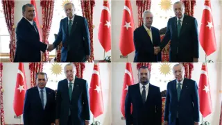 Cumhurbaşkanı Erdoğan, 4 büyük kulübün başkanını kabul etti