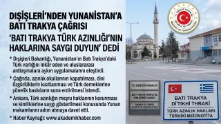 Dışişleri’nden Yunanistan’a Batı Trakya Çağrısı