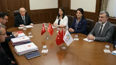 DEM Parti İmralı Heyeti, Bahçeli ile Görüştü