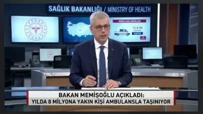 Bakan Memişoğlu Açıkladı: Yılda 8 Milyona Yakın Kişi Ambulansla Taşınıyor