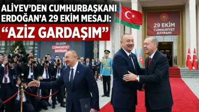 Aliyev’den Cumhurbaşkanı Erdoğan’a 29 Ekim Mesajı: “Aziz Gardaşım”