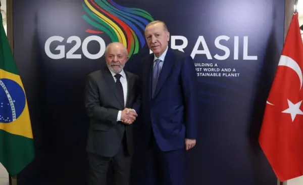 Cumhurbaşkanı Erdoğan, Brezilya Devlet Başkanı Lula da Silva ile Görüştü