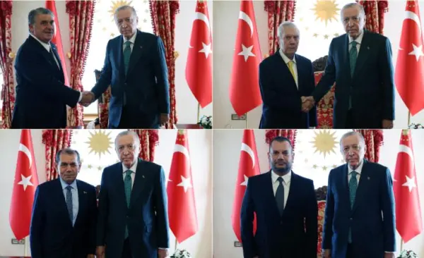Cumhurbaşkanı Erdoğan, 4 büyük kulübün başkanını kabul etti