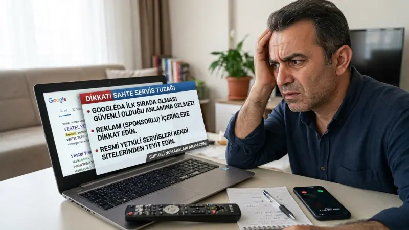Google’da İlk Sırada Çıkıyor Diye Güvenmeyin! Sahte Servis Tuzağı