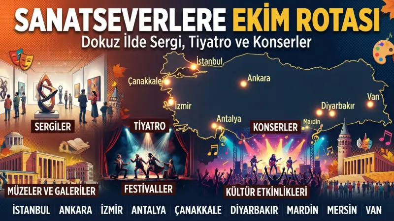 Sanatseverlere Ekim Rotası: Dokuz İlde Sergi, Tiyatro ve Konserler