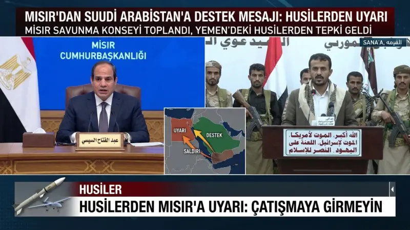 Mısır’dan Suudi Arabistan’a Destek Mesajı: Husilerden Uyarı