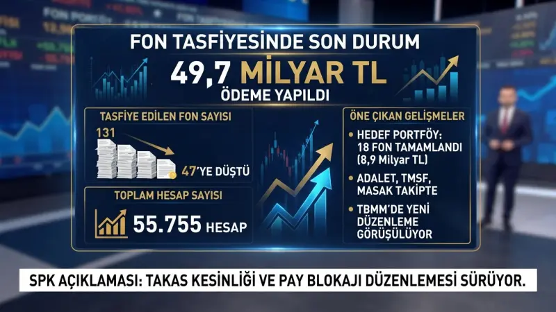 Fon Tasfiyesinde 49,7 Milyar TL Ödeme Yapıldı