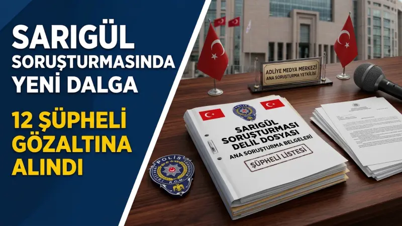 Sarıgül Soruşturmasında Yeni Dalga: 12 Şüpheli Gözaltına Alındı