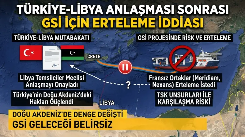 Türkiye-Libya Anlaşması Sonrası GSI İçin Erteleme İddiası