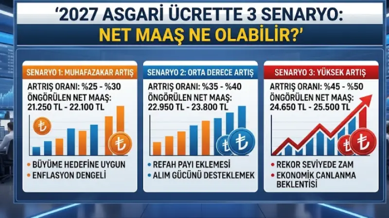 2027 Asgari Ücrette 3 Senaryo: Net Maaş Ne Olabilir?