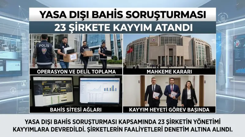 Yasa Dışı Bahis Soruşturmasında 23 Şirkete Kayyım Atandı