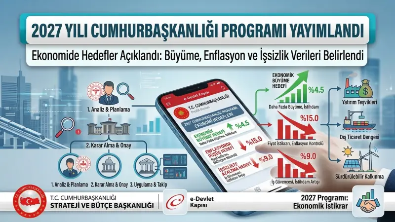 2027 Yılı Cumhurbaşkanlığı Programı Yayımlandı: Ekonomide Hedefler Açıklandı