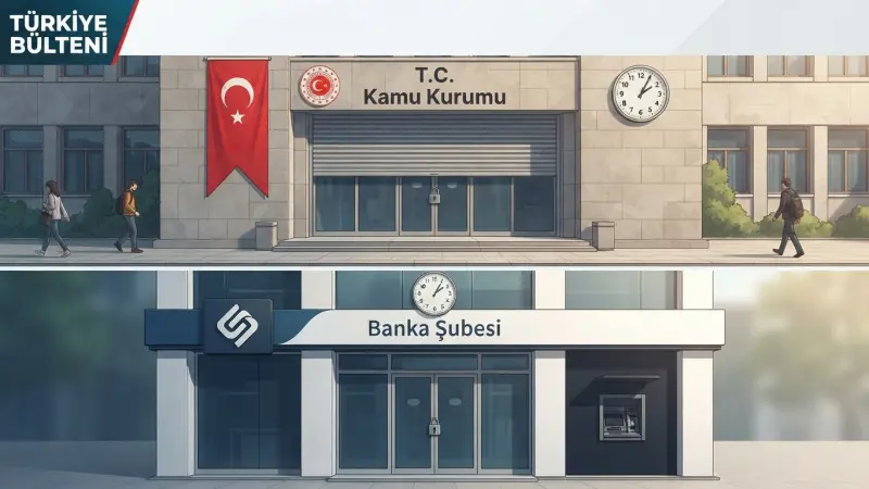 28 Ekim’de Kamu Kurumları ve Bankaların Çalışma Saatleri