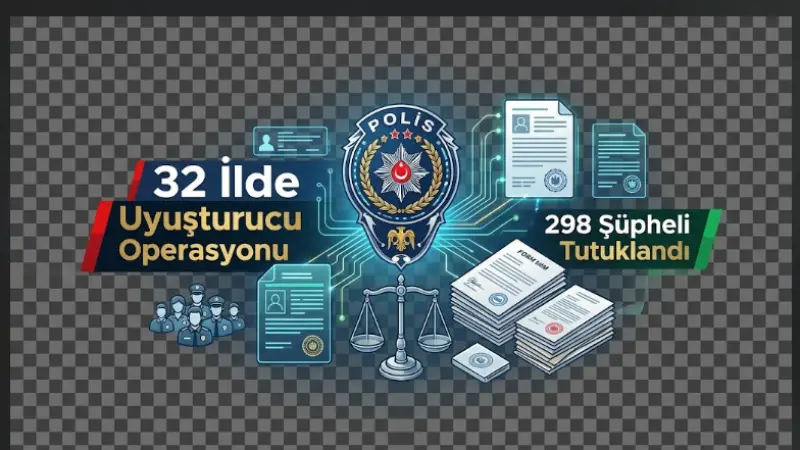 32 İlde Uyuşturucu Operasyonu: 298 Şüpheli Tutuklandı
