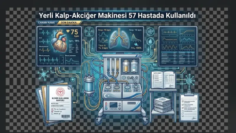 Yerli Kalp-Akciğer Makinesi 57 Hastada Kullanıldı