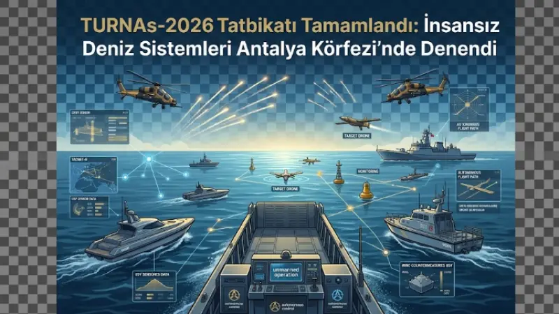 TURNAs-2026 Tatbikatı Tamamlandı: İnsansız Deniz Sistemleri Antalya Körfezi’nde Denendi