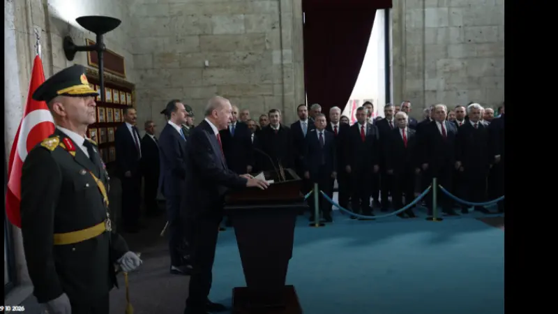 Cumhurbaşkanı Erdoğan ve Siyasi Parti Liderleri Anıtkabir’de
