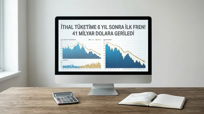 İthal Tüketime 6 Yıl Sonra İlk Fren! 41 Milyar Dolara Geriledi